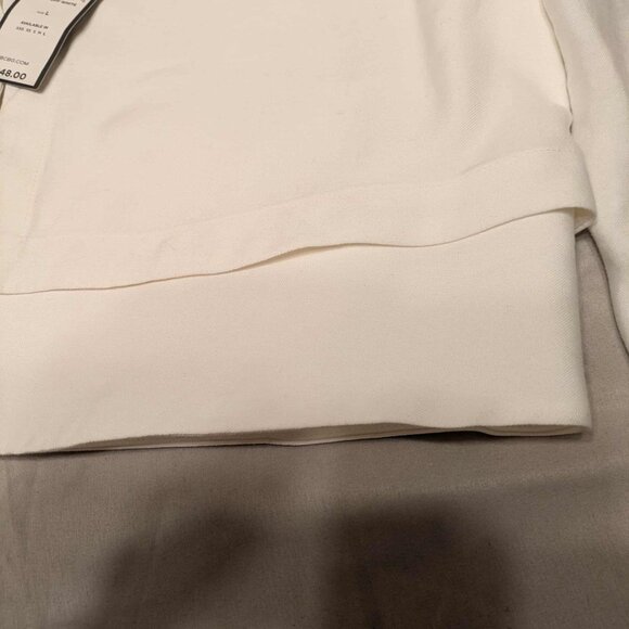 BCBGMAXZRIA "COREY" Cropped Dinner Jacket Womens L Off-White - New With Tag - Picture 8 of 8